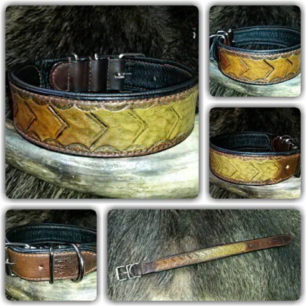 Dog Collar, Genuine Leather, Leather Collar, Medieval, LARP