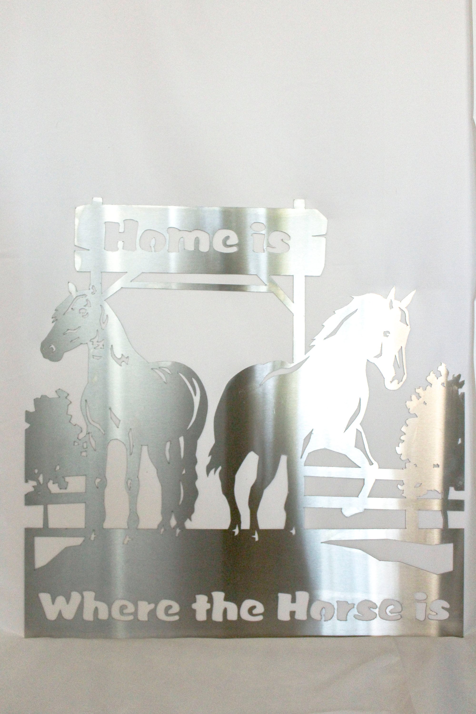 Metal Horse Sign Etsy