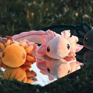 2lbs Weighted Axolotl Plush - Portion of Sale Donated to Youth Programs, Recycled Plastic Multicolor Original Authentic Axol and Friends