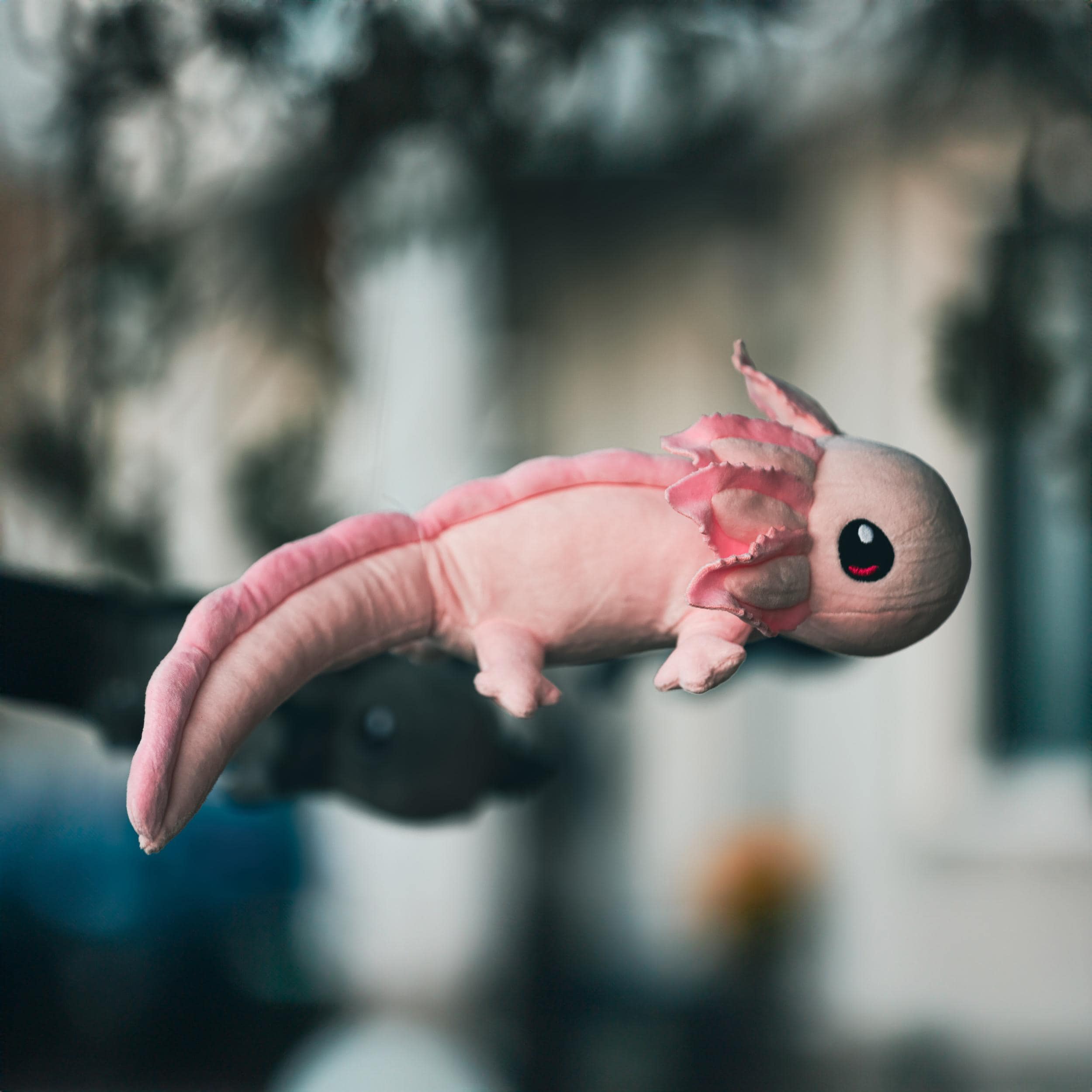 Mini Pink Realistic Axolotl Plush