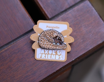 Cute Pangolin Soft Enamel Pin
