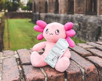 Scented & Warming Axol the Axolotl - Pink w/ Lavender Scented Pouch