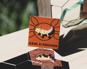 Yellow Axolotl Pin