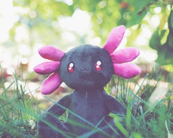 Mel Axol the Axolotl (Purple/Black)