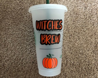 Halloween Starbucks Iced Coffee Cup