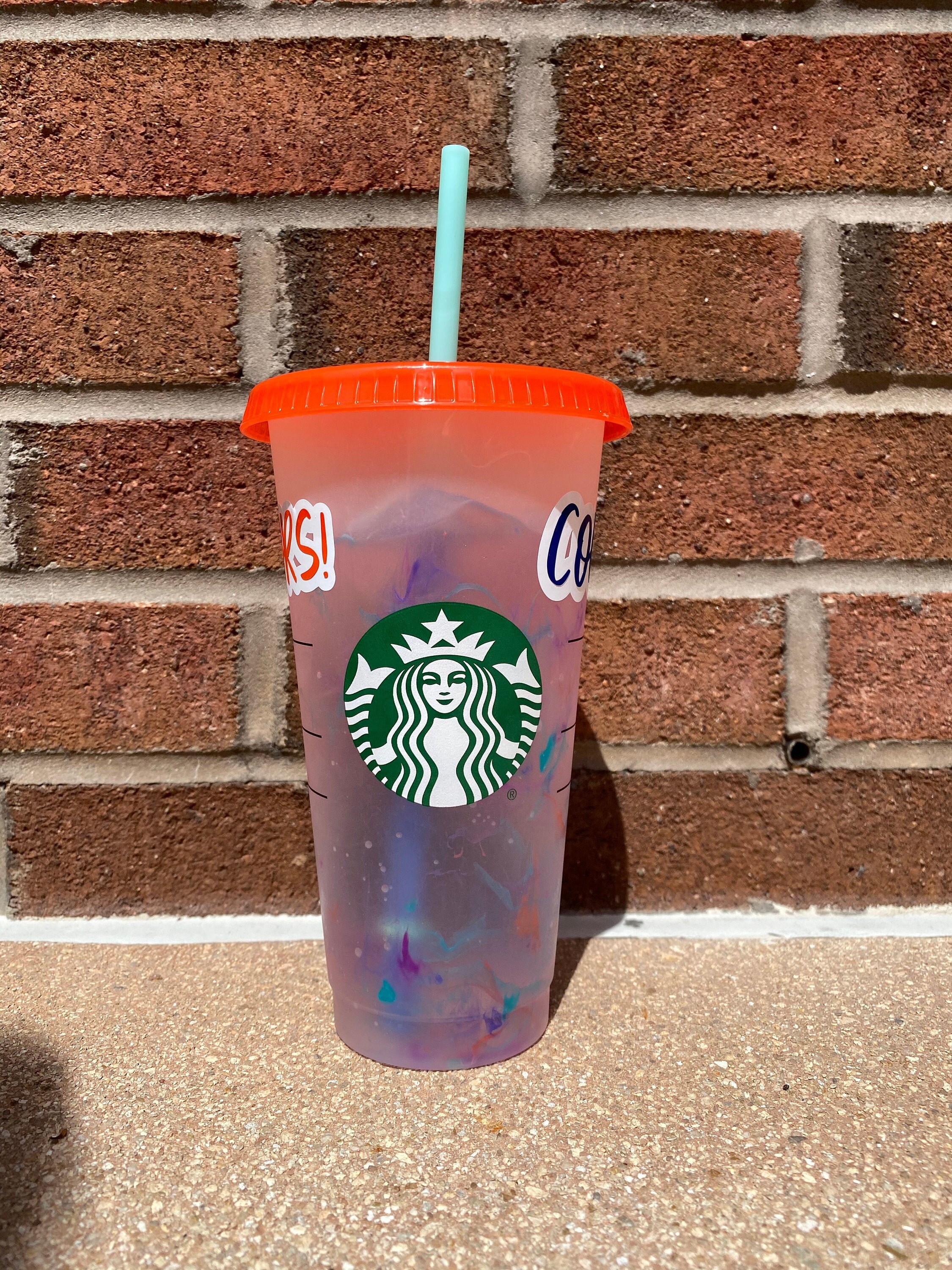 wallpapers Starbucks Color Changing Cups 2021 Marble 2021 starbucks orange marble color changing cup