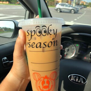 Halloween Starbucks Iced Coffee Cup image 2