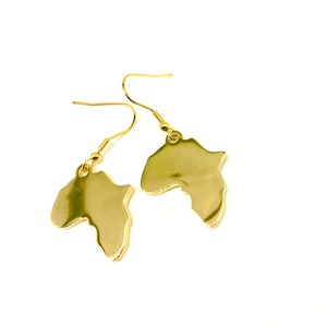 18k Gold / Sterlingsilber ""Eins Afrika"" Ohrringe!"