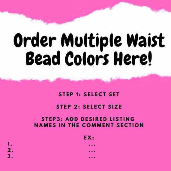 Assorted African Waist Beads - Waist Beads / Necklace / Bracelet / Anklet
