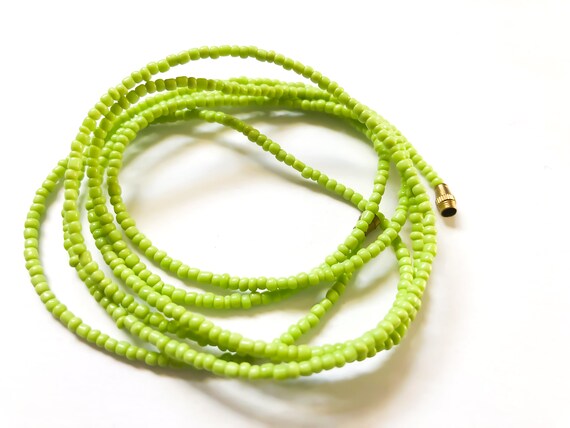 Lime Green! African Waist Beads / Necklace / Bracelet / Anklet