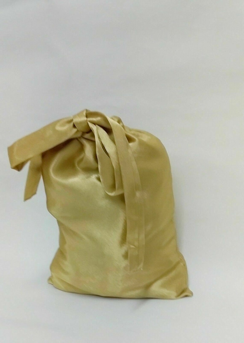 Satin Gift Bag Large Drawstring Gift Reusable Pouche image 3