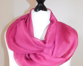 Hot Pink Infinity Scarf