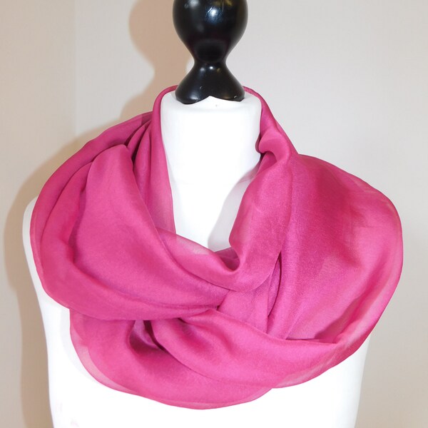 Hot Pink Infinity Scarf