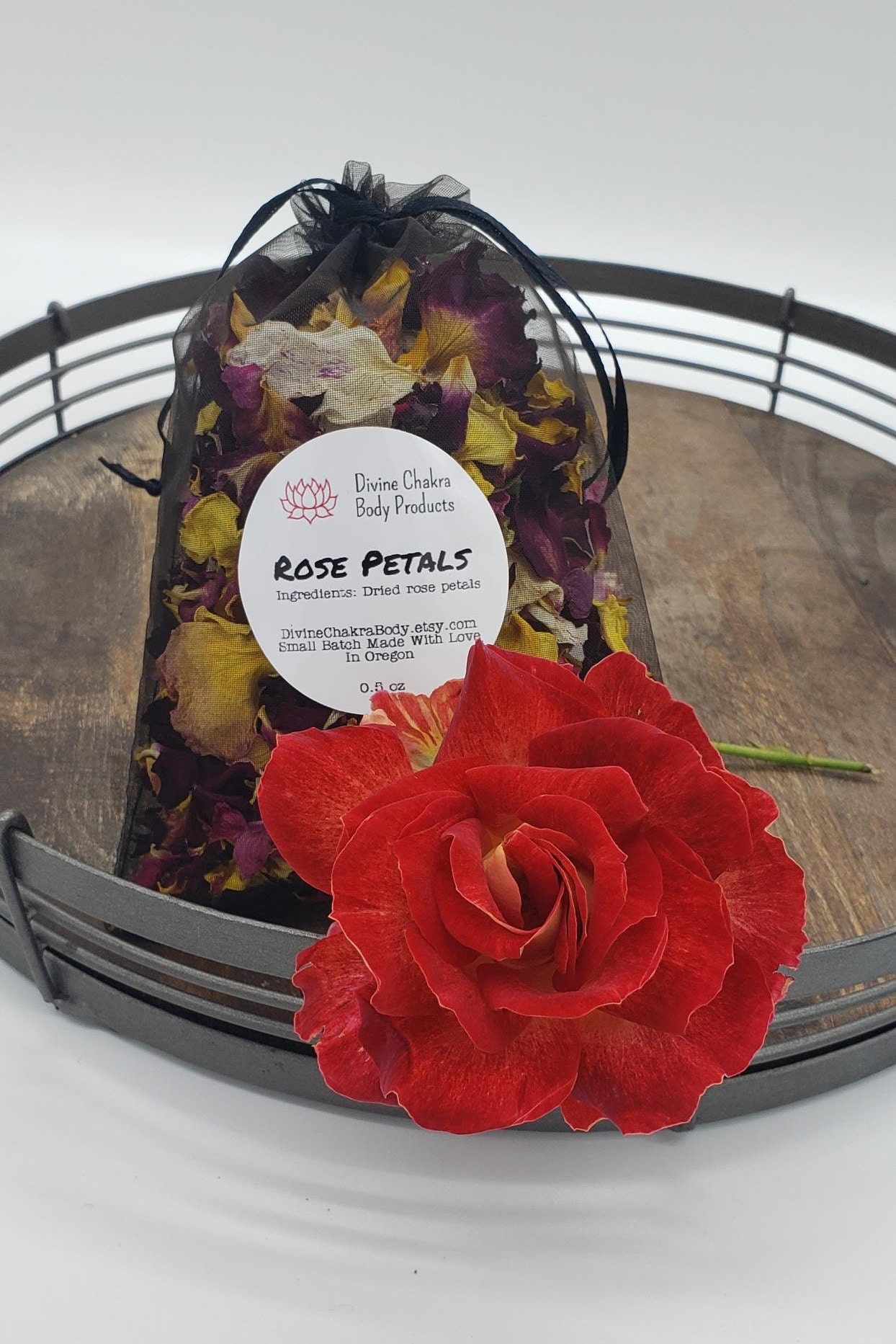 Dried Organic Rose Petals 