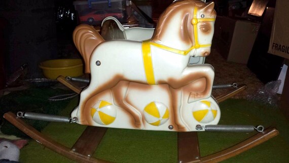 1960's rocking horse on springs