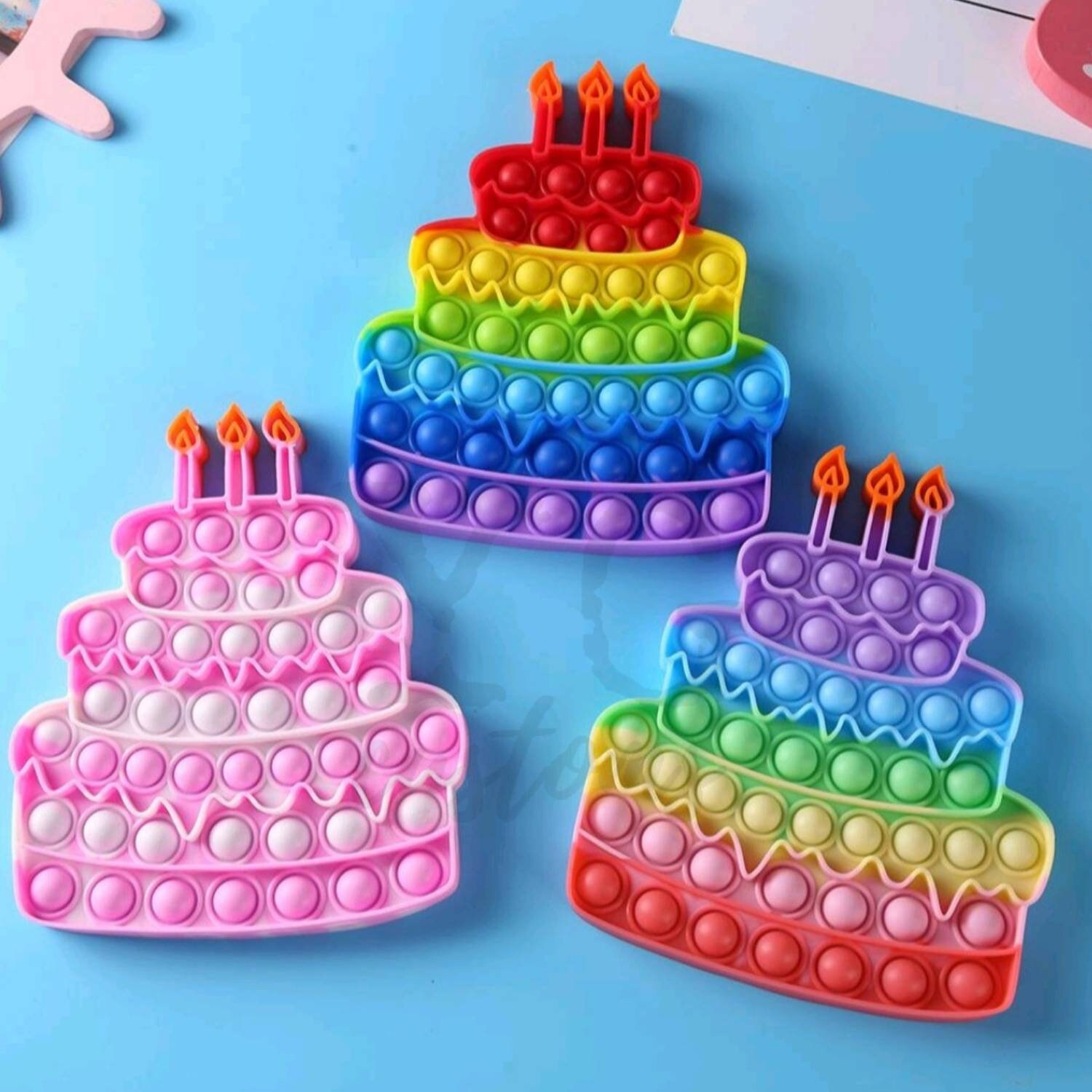 Birthday Popit Fidget Toy Sensory Cake FAST SHIPPING Etsy