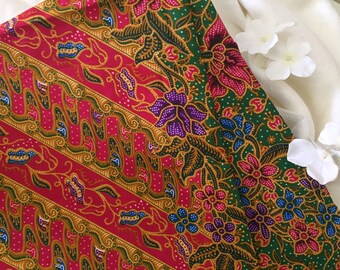 Malaysian Artisan Hand Painted Batik Fabric Fractured Blue Etsy