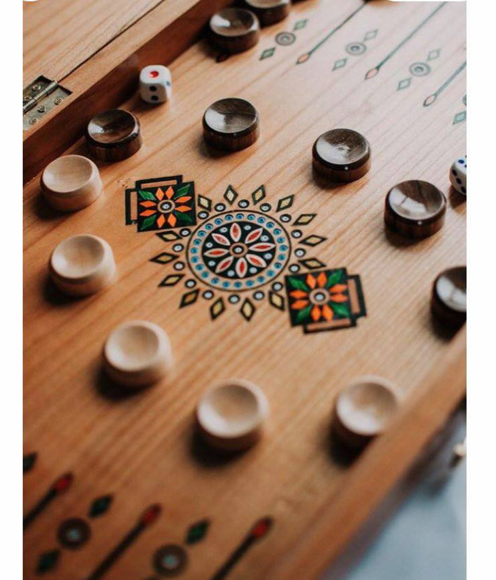 Board Game Backgammon Set Wooden Backgammon Personalized | Etsy