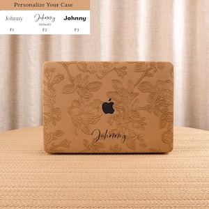 Custodia rigida con motivo floreale marrone retrò per MacBook Air 13 MacBook Pro 13 14 16 15 Air 13 12 pollici MacBook M2 M3 pollici Custodia per laptop