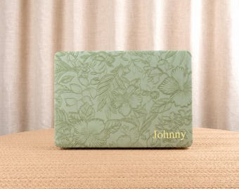 Green Floral MacBook Hard Case Cover