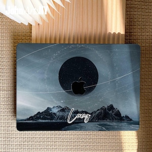 Pitch-Dark Mountain MacBook Case Cover
