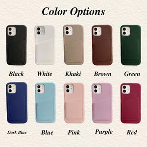 Personalised Vegan Leather Phone 17 Case , Custom iPhone Case 17 Pro Max 16 15 14 13, Phone Cases with Initial, Embossed Monogram on Leather image 15