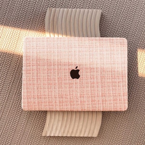 Custodia rigida in pelle a quadri rosa per MacBook Air 13 MacBook Pro 13 14 16 15 Air 13 12 pollici MacBook M2 M3 pollici Custodia per laptop