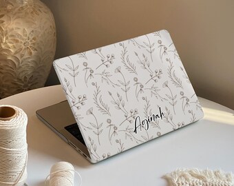 Leafline MacBookケース：アーティスティックな花柄カバー