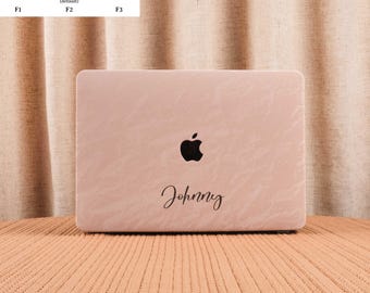 Silky Pink Texture MacBook Hard Case Cover