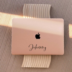 Custodia rigida in pelle personalizzata rosa retrò per MacBook Air 13 MacBook Pro 13 14 16 15 Air 13 12 pollici MacBook M2 M3 pollici Custodia per laptop