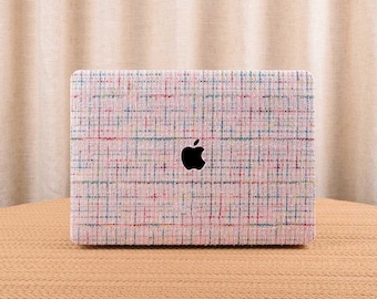 Boho Pink Woven Yarn MacBook Hard Case Cover