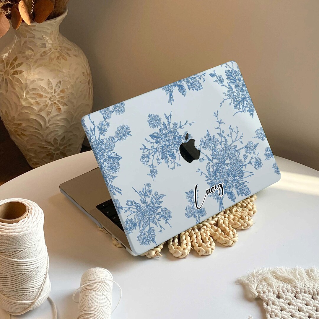 Floral MacBook Case: Hard Plastic Cover - Etsy