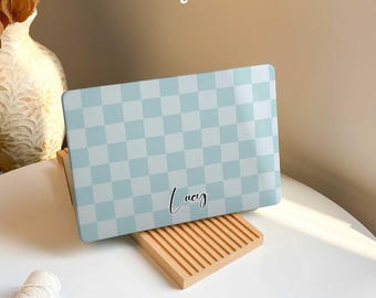 Blaues Gitter MacBook Hard Case Cover