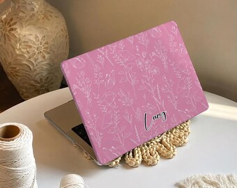 Floral MacBook Case: Hard Plastic Cover for Air/Pro