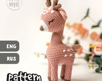 PATTERN Alice the Deer. PDF amigurumi crochet Deer pattern