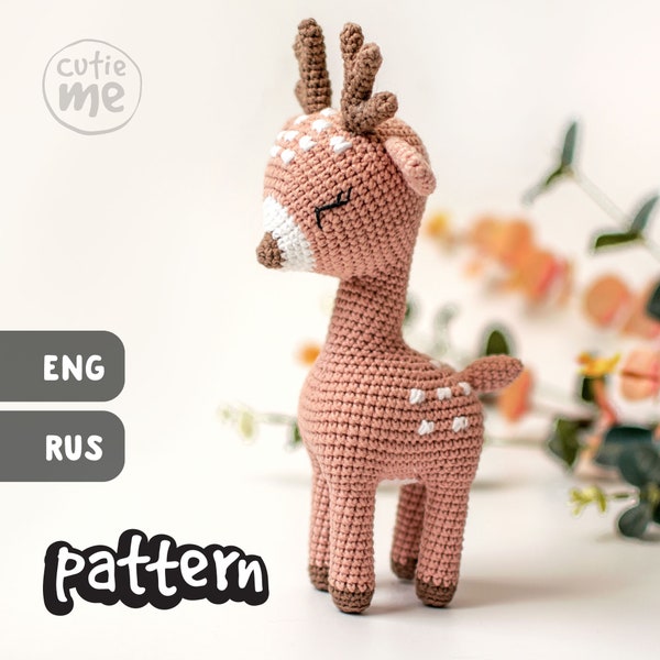 PATTERN Alice the Deer. PDF amigurumi crochet Deer pattern