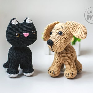 PATTERN: Mia the Cat. Amigurumi Cat Pattern , tiny crochet pattern, miniature amigurumi pattern, crochet stuffed animal pattern, stuffed cat image 5