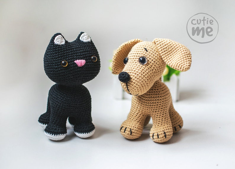 PATTERN: Mia the Cat. Amigurumi Cat Pattern , tiny crochet pattern, miniature amigurumi pattern, crochet stuffed animal pattern, stuffed cat image 5