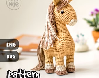 PATTERN Betty the Horse. PDF amigurumi crochet Horse pattern