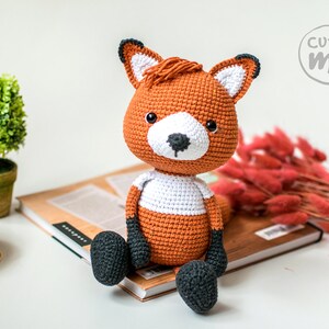 PATTERN Phill the Fox. PDF crochet Fox pattern, Amigurumi Fox pattern image 4