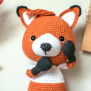 PATTERN Phill the Fox. PDF crochet Fox pattern, Amigurumi Fox pattern image 3