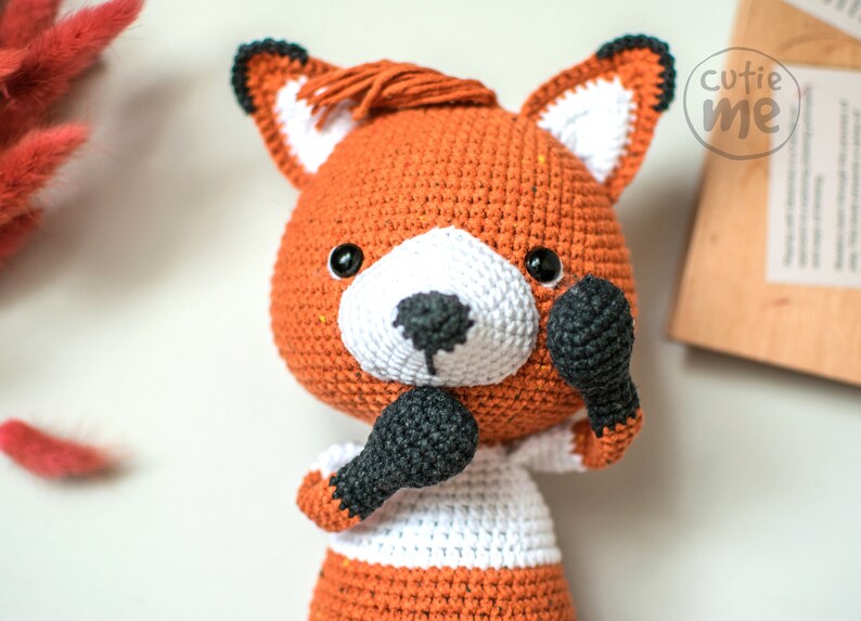 PATTERN Phill the Fox. PDF crochet Fox pattern, Amigurumi Fox pattern image 3