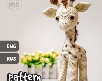 PATTERN. Giraffe Baton. Amigurumi pattern giraffe , crochet giraffe pattern.
