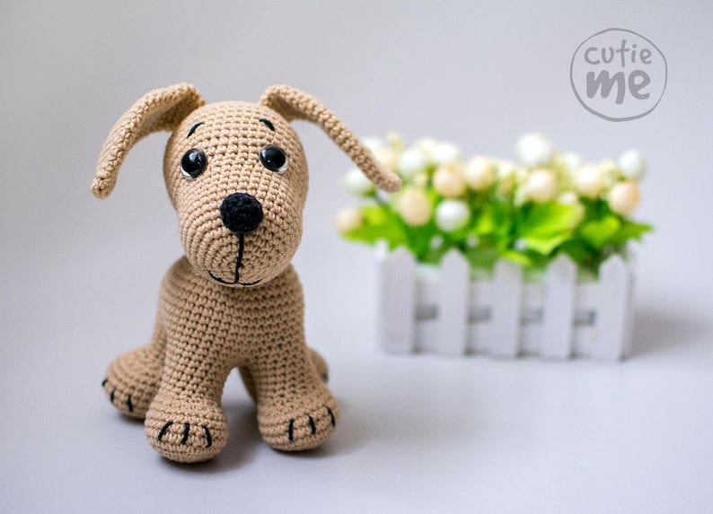 Amigurumi little dog crochet toy pattern