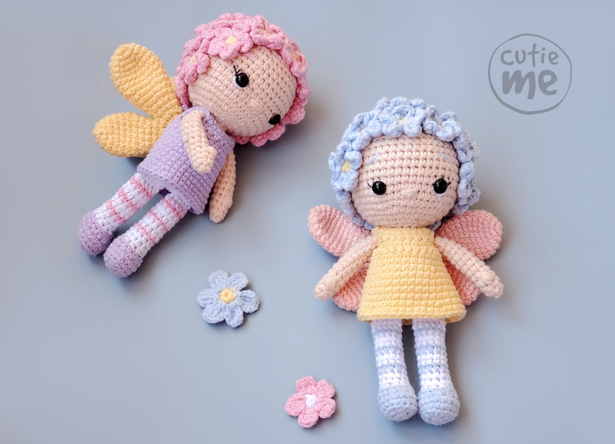 PATTERN Fleur the Fairy. PDF Amigurumi Crochet Doll Fairy - Etsy