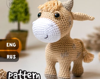 PATTERN. Crochet Bull Amigurumi Tutorial: Potap the Bull (PDF)