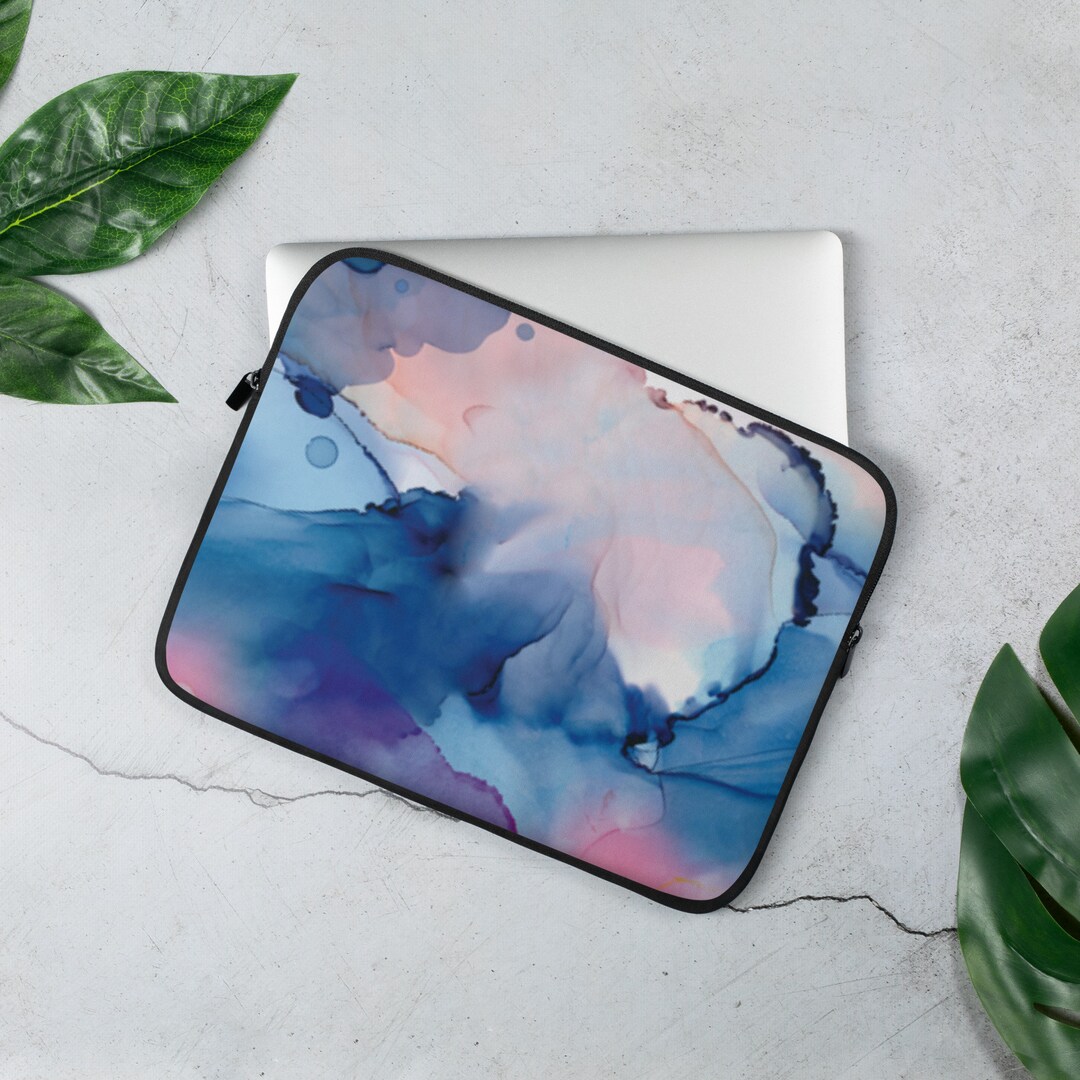 Laptop Sleeve, Alcohol Art Sleeve, Neoprene Laptop Sleeve, Christmas