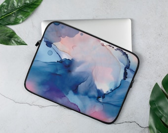 Alcohol Ink Laptop Sleeve: Neoprene Protective Case