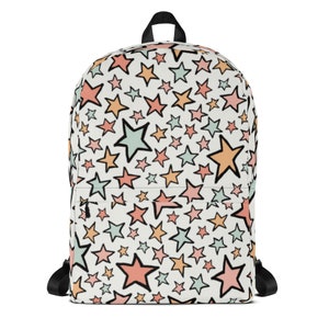 Mochila Stars: Mochila escolar de poliéster resistente à água