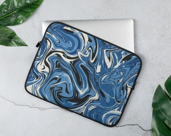 Funda para portátil Blue Swirl: Neopreno, resistente al agua